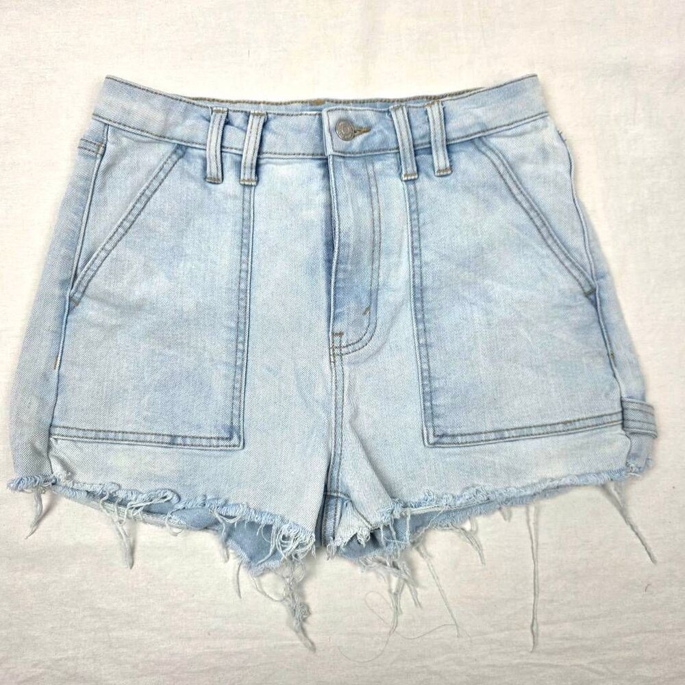 Wild Fable Highest Rise Cutoff Shorts Light Wash 6